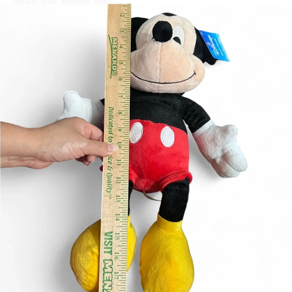 DISNEY Mickey Mouse Plush Toy - Black, Red, Yellow 18” 2+ NWT